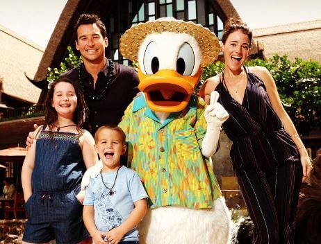 Nikki Danielle Moore with her ex-husband Jay Hayden and children.
